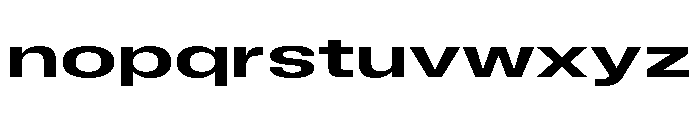 BLHelium MediumWide Font LOWERCASE
