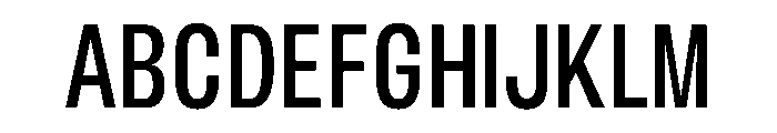 BLHelium RegularCondenced Instance Font UPPERCASE