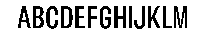 BLHelium RegularCondenced Font UPPERCASE