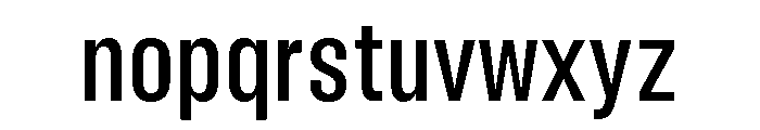 BLHelium RegularCondenced Font LOWERCASE