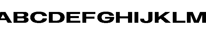 BLHelium SemiboldWide Instance Font UPPERCASE