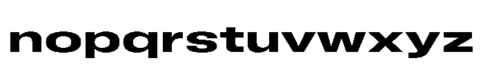 BLHelium SemiboldWide Instance Font LOWERCASE