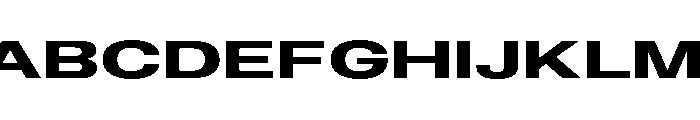 BLHelium SemiboldWide Font UPPERCASE