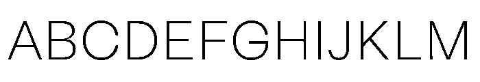 BLMelody ExtraLight Font UPPERCASE