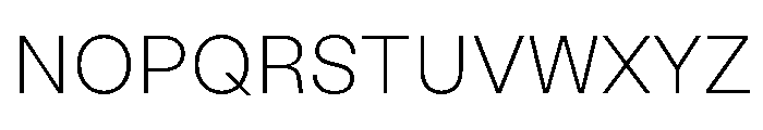 BLMelody ExtraLight Font UPPERCASE