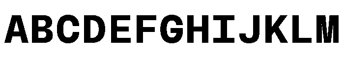 BLMelodyMono Bold 51219876 Font UPPERCASE