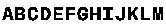 BLMelodyMono Bold Font UPPERCASE