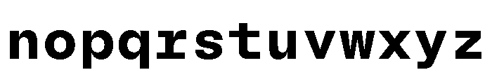 BLMelodyMono Bold Font LOWERCASE