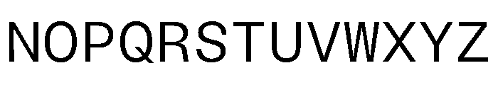 BLMelodyMono Book Font UPPERCASE