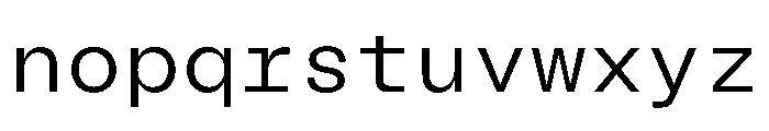 BLMelodyMono Book Font LOWERCASE