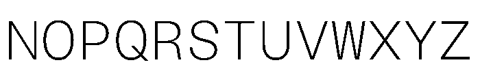 BLMelodyMono ExtraLight Font UPPERCASE