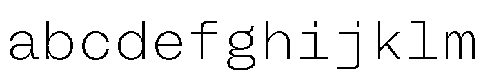 BLMelodyMono ExtraLight FONT