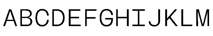 BLMelodyMono Light 741b8c0b Font UPPERCASE