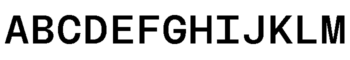 BLMelodyMono Medium Font UPPERCASE