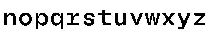 BLMelodyMono Medium Font LOWERCASE
