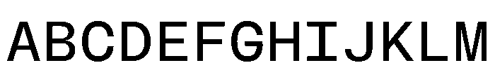 BLMelodyMono Regular Dd76611e Font UPPERCASE