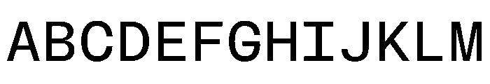 BLMelodyMono Regular Font UPPERCASE