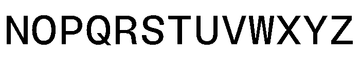BLMelodyMono Regular Font UPPERCASE