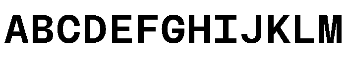 BLMelodyMono SemiBold 3858fd6d Font UPPERCASE