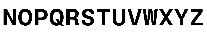 BLMelodyMono SemiBold 3858fd6d Font UPPERCASE