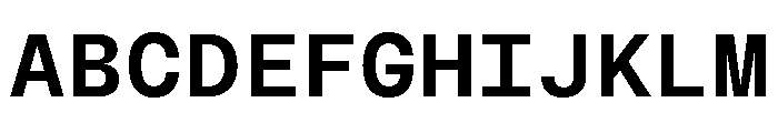 BLMelodyMono SemiBold Font UPPERCASE