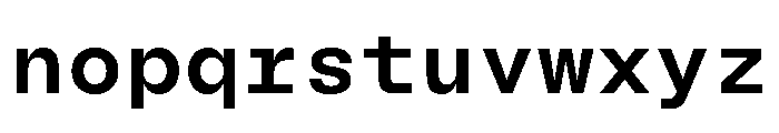 BLMelodyMono SemiBold Font LOWERCASE