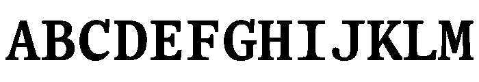 BLOfficeTimesTRIAL BoldMono Instance Font UPPERCASE