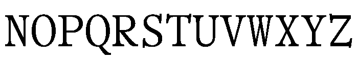 BLOfficeTimesTRIAL BookMono Instance Font UPPERCASE