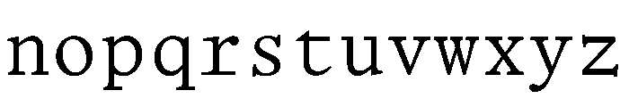 BLOfficeTimesTRIAL BookMono Instance Font LOWERCASE