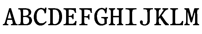 BLOfficeTimesTRIAL MediumMono Instance Font UPPERCASE