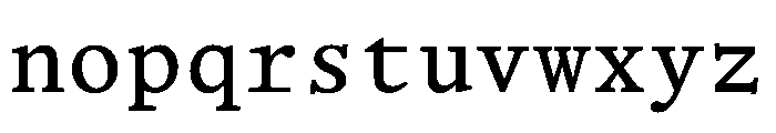 BLOfficeTimesTRIAL MediumMono Instance Font LOWERCASE