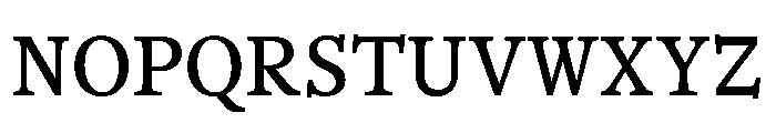 BLOfficeTimesTRIAL MediumSemi Mono Instance Font UPPERCASE