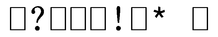 BLOfficeTimesTRIAL RegularMono Instance Font OTHER CHARS