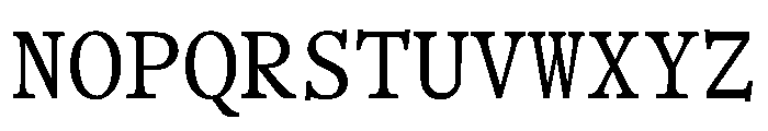 BLOfficeTimesTRIAL RegularMono Instance Font UPPERCASE