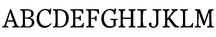 BLOfficeTimesTRIAL RegularSemi Mono Instance Font UPPERCASE