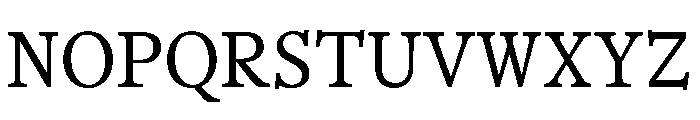 BLOfficeTimesTRIAL RegularSemi Mono Instance Font UPPERCASE
