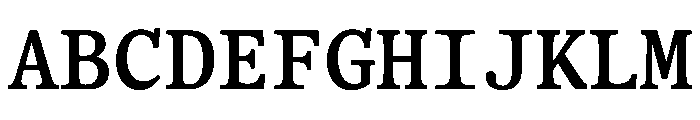BLOfficeTimesTRIAL SemiboldMono Instance Font UPPERCASE