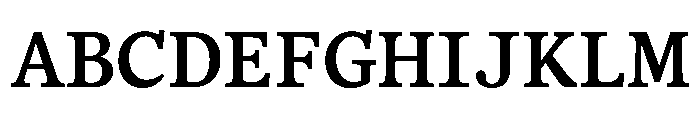 BLOfficeTimesTRIAL SemiboldSemi Mono Instance Font UPPERCASE