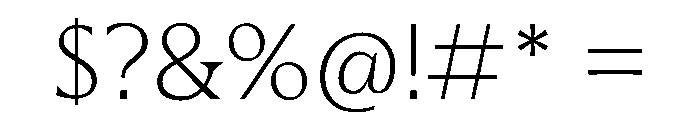 BLOrchid ExtraLight Font OTHER CHARS