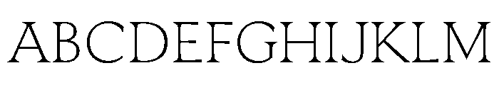 BLOrchid ExtraLight Font UPPERCASE
