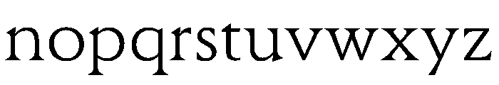 BLOrchid Light Font LOWERCASE