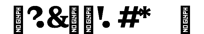 BLPylonMono BlackMono Font OTHER CHARS
