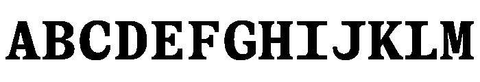 BLPylonMono BlackMono Font UPPERCASE