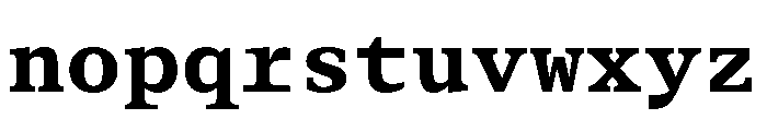 BLPylonMono Bold Font LOWERCASE