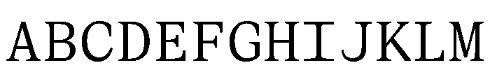 BLPylonMono Book Font UPPERCASE