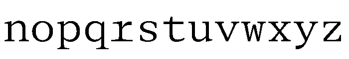 BLPylonMono Book Font LOWERCASE
