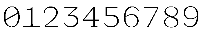 BLPylonMono ExtraLightMono Font OTHER CHARS