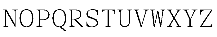 BLPylonMono ExtraLightMono Font UPPERCASE
