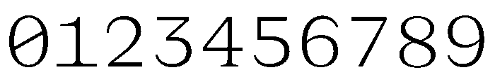 BLPylonMono Light Font OTHER CHARS