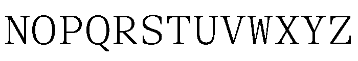 BLPylonMono Light Font UPPERCASE